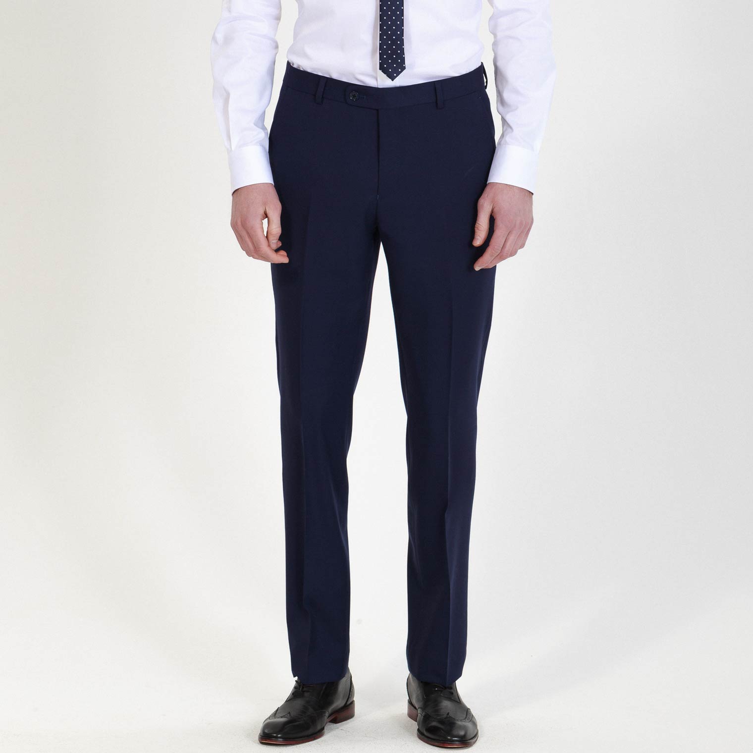 Like Clockwork Navy Blue Trouser Pants | Pants outfit work, Navy pants  outfit, Office casual outfit
