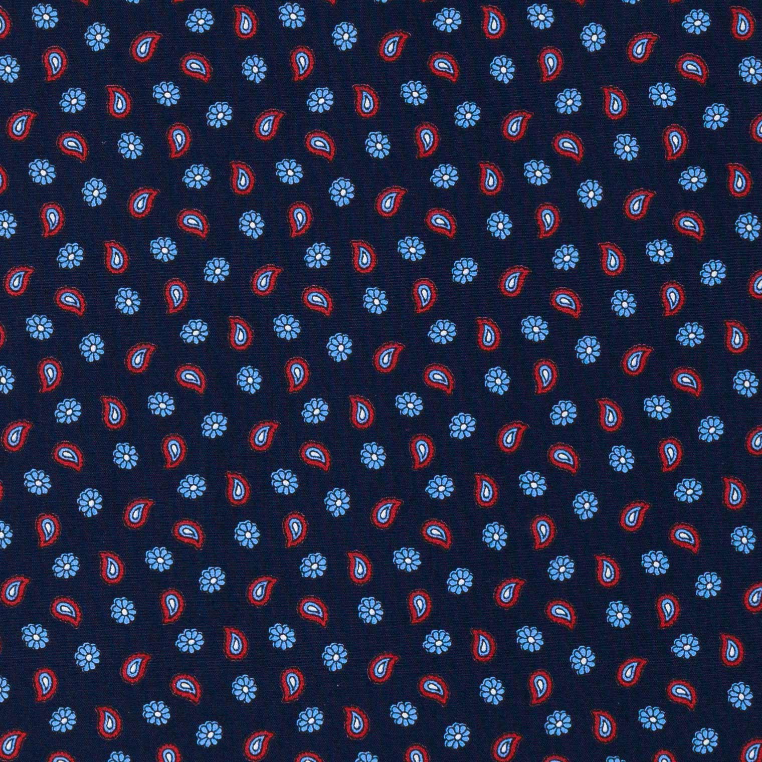 Dark Navy Blue Printed Shirt
