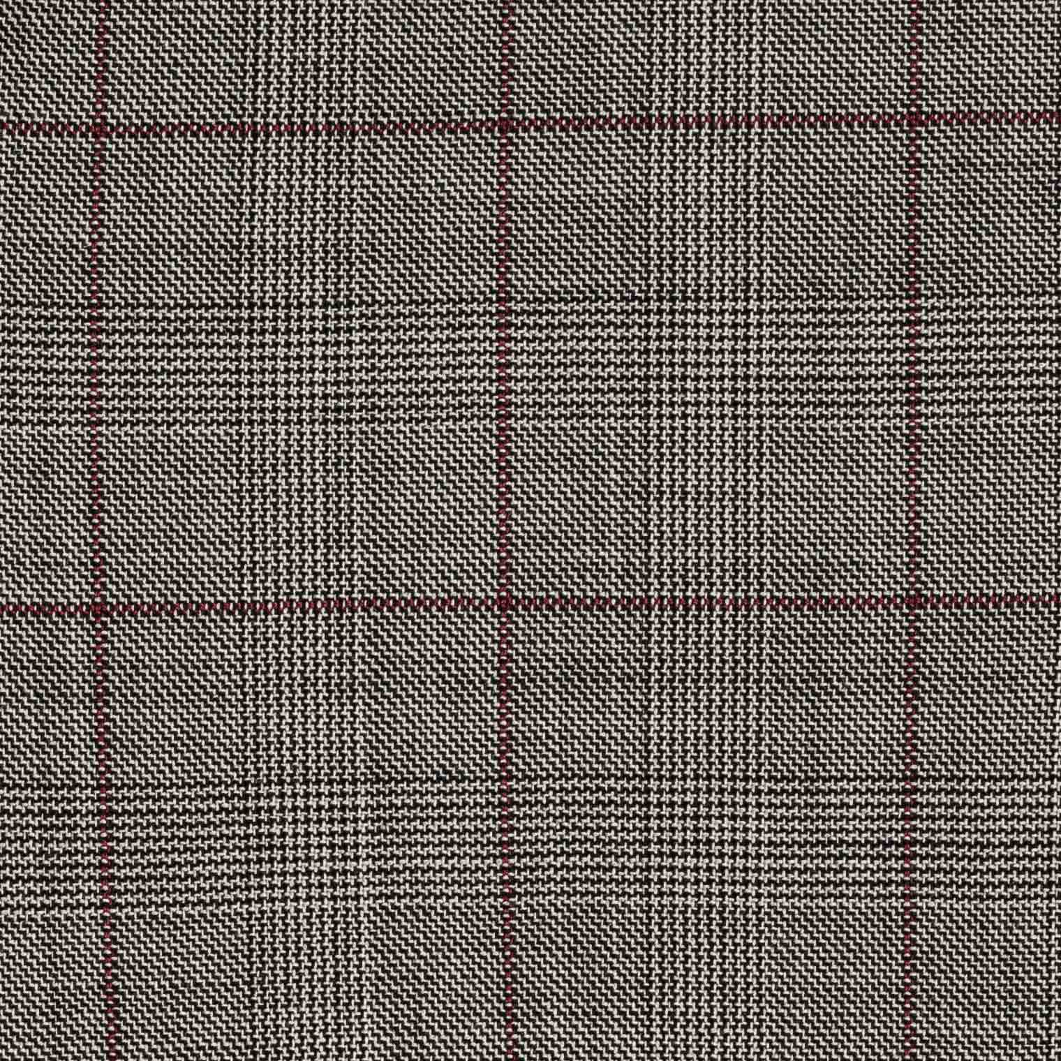 Elegant Retro Checked Gray Two-Piece Suits