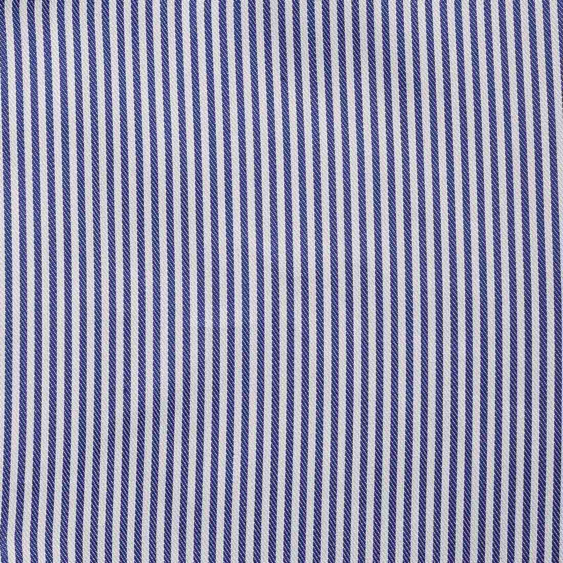 Blue Striped Men Long Sleeve Shirt