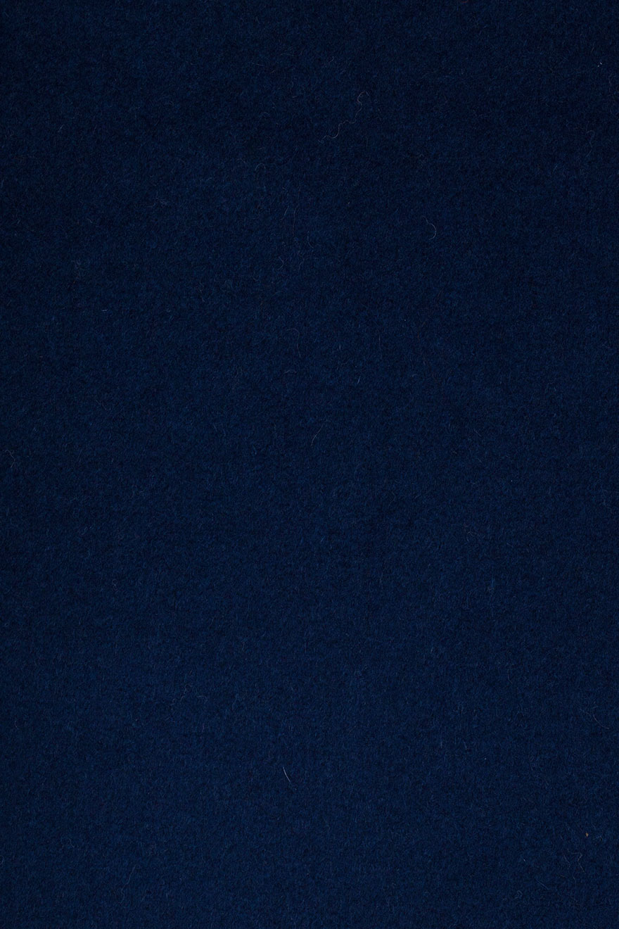 Shallow-sea blue two-button woolen coat