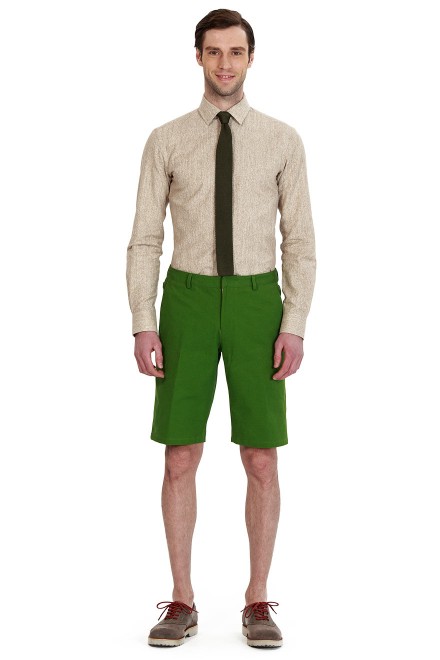 Fashion Green Casual Shorts