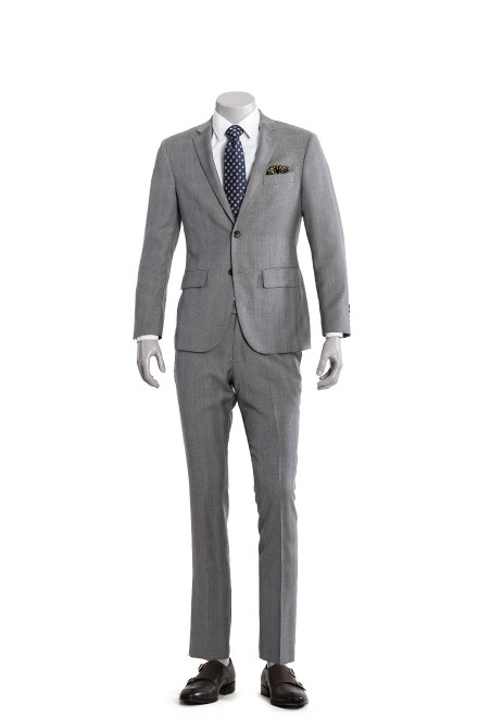 Light Grey Fashion Two-Piece Suit