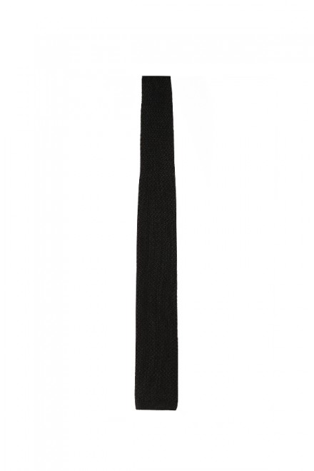 Silk Tie (Black solid pattern)