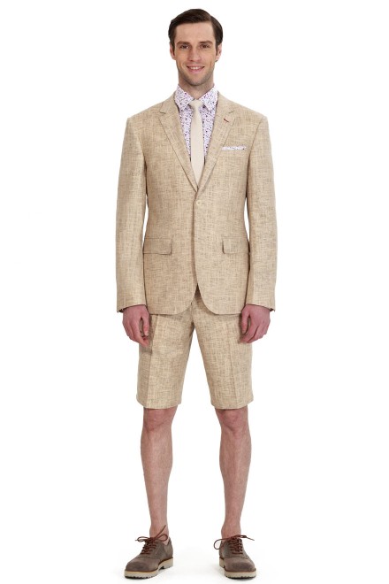 Fashion Camel Suit with Shorts