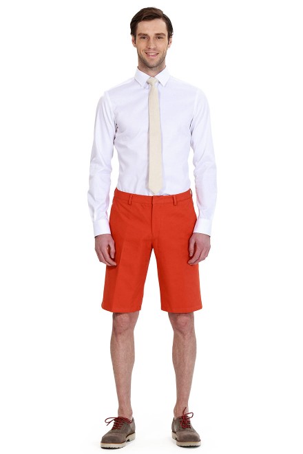 Fashion Orange Casual Shorts