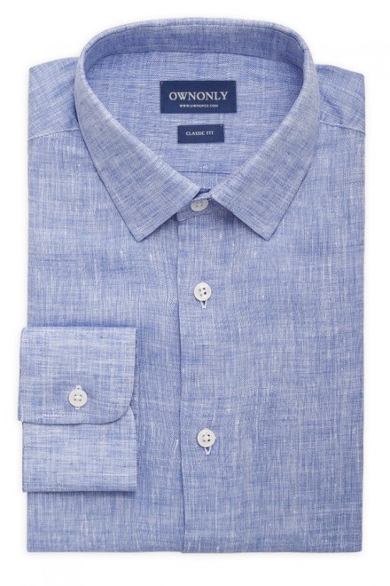 Light  Blue Linen Shirt