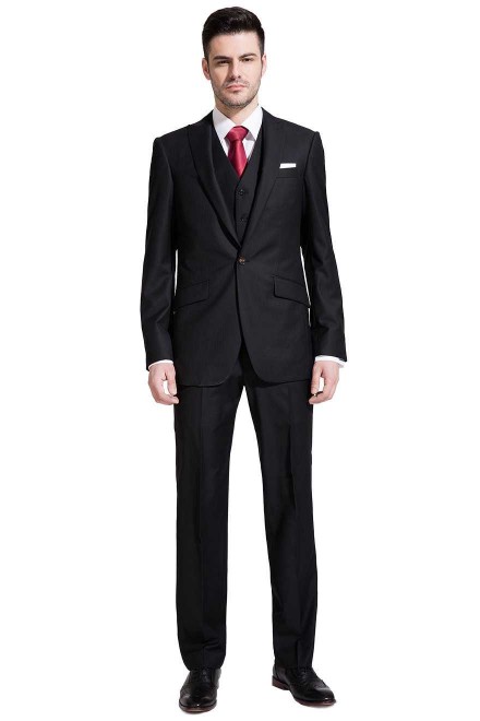 Business Black Reda Two-Piece Suit
