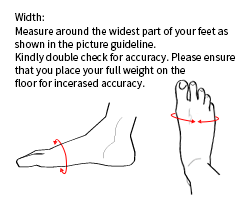 foot width