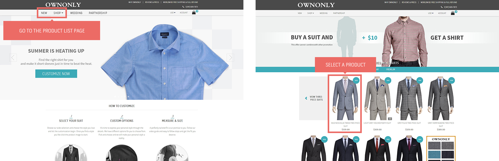 SELECT A PRODUCT